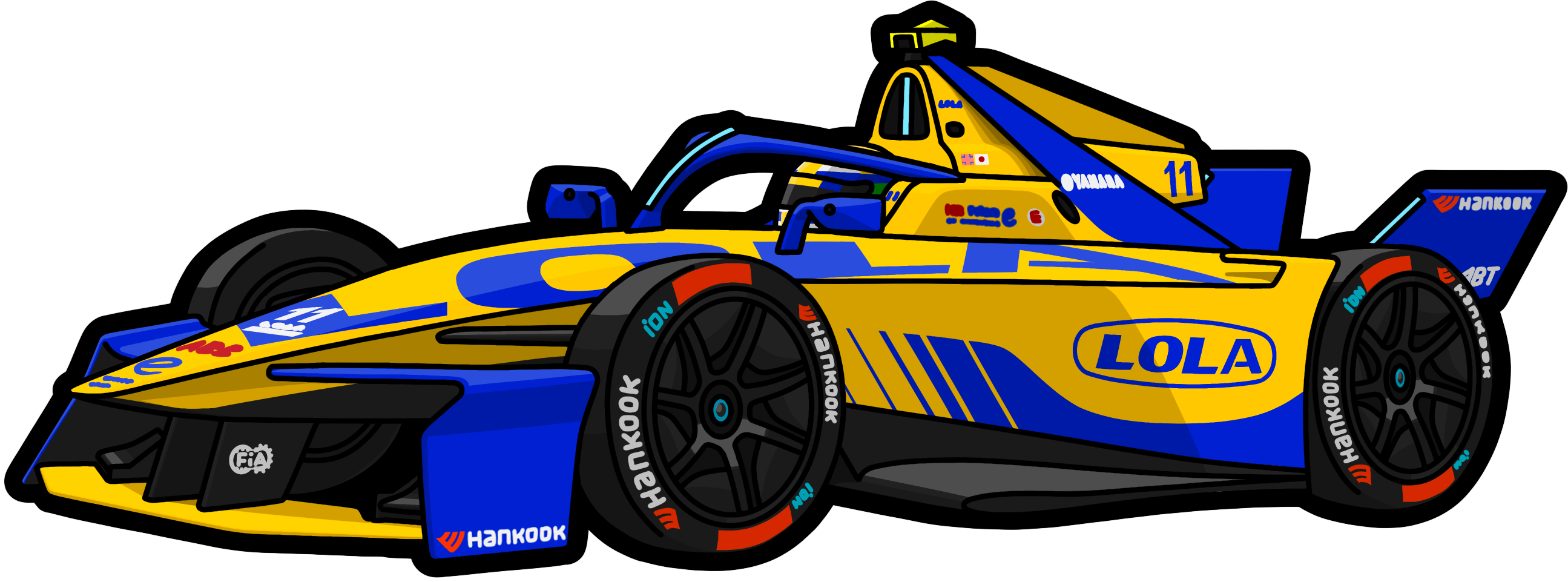 LOLA YAMAHA ABT Formula E Team Car