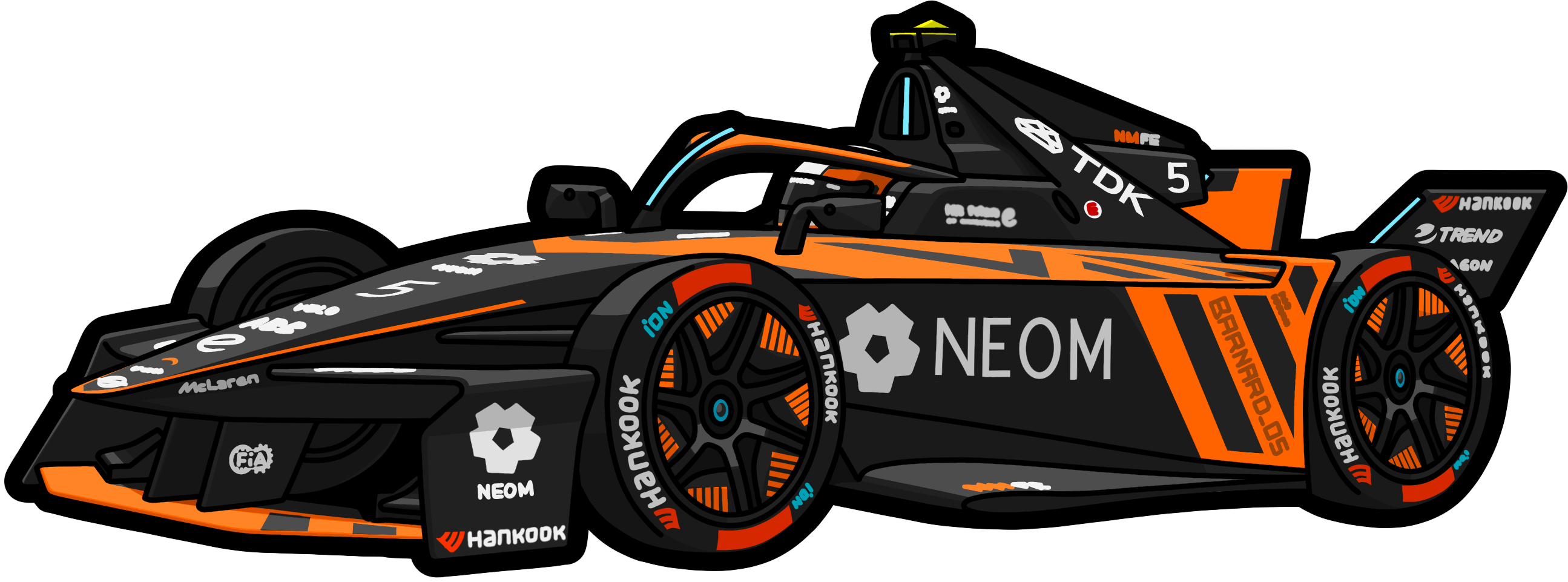 NEOM McLaren Formula E Team Car