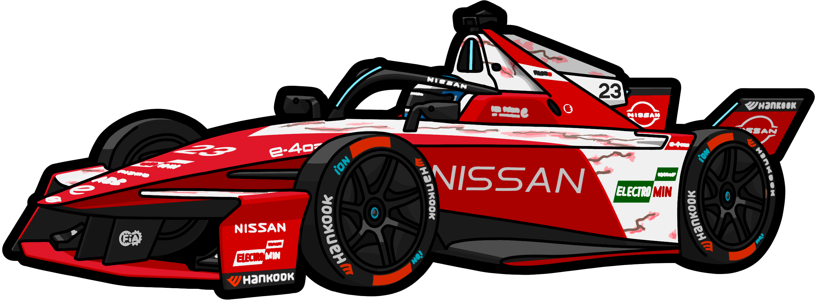 Nissan Formula E Team イラスト