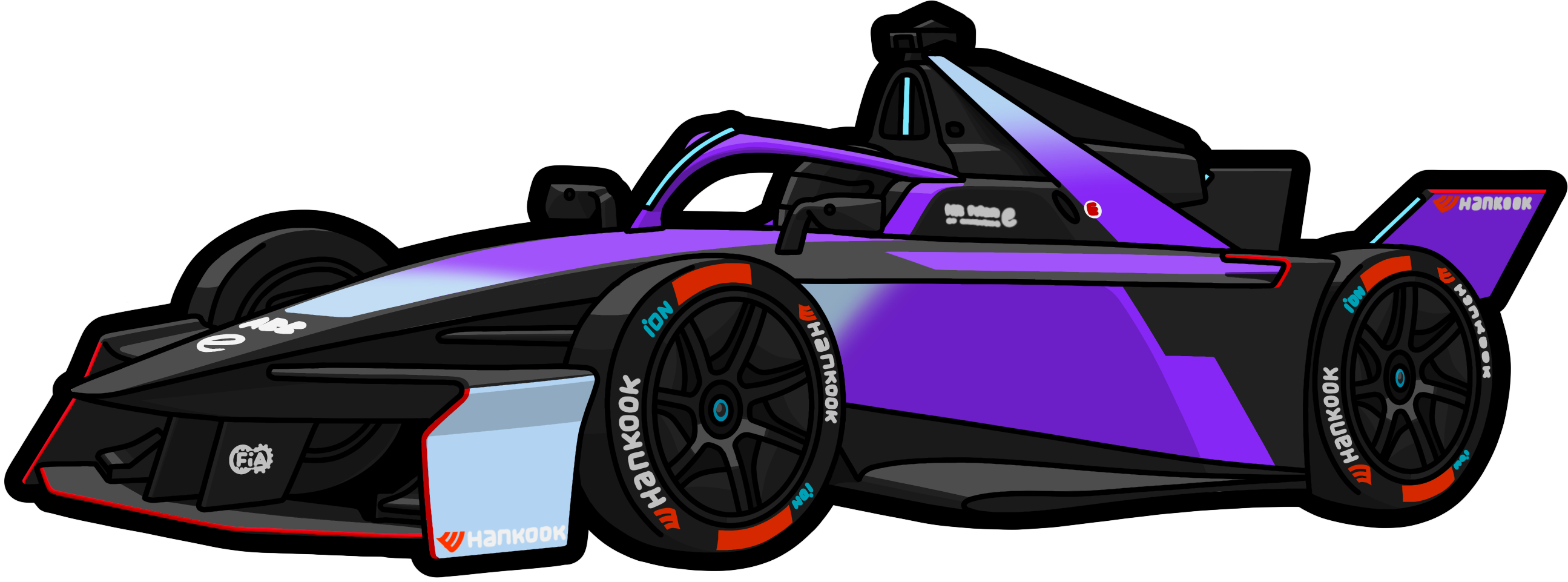 TAG Heuer Porsche Formula E Team イラスト